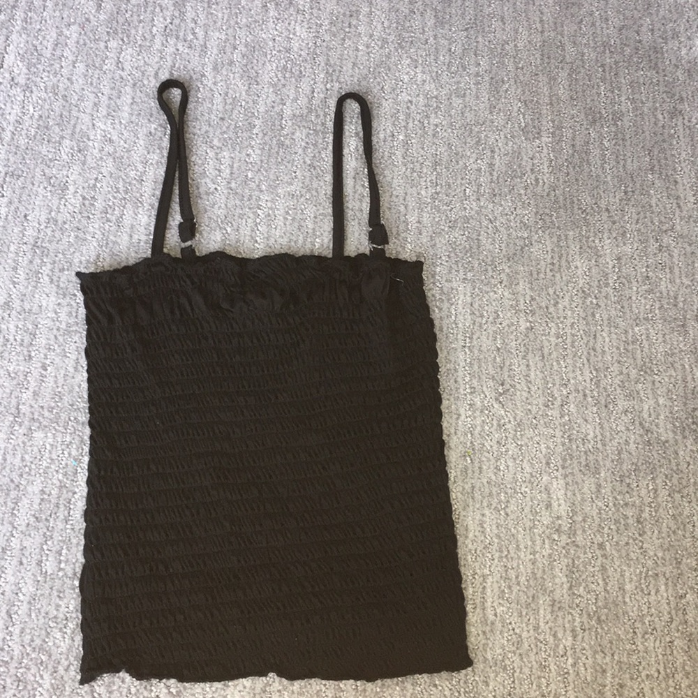 Selling A Black Adjustable Crop Top